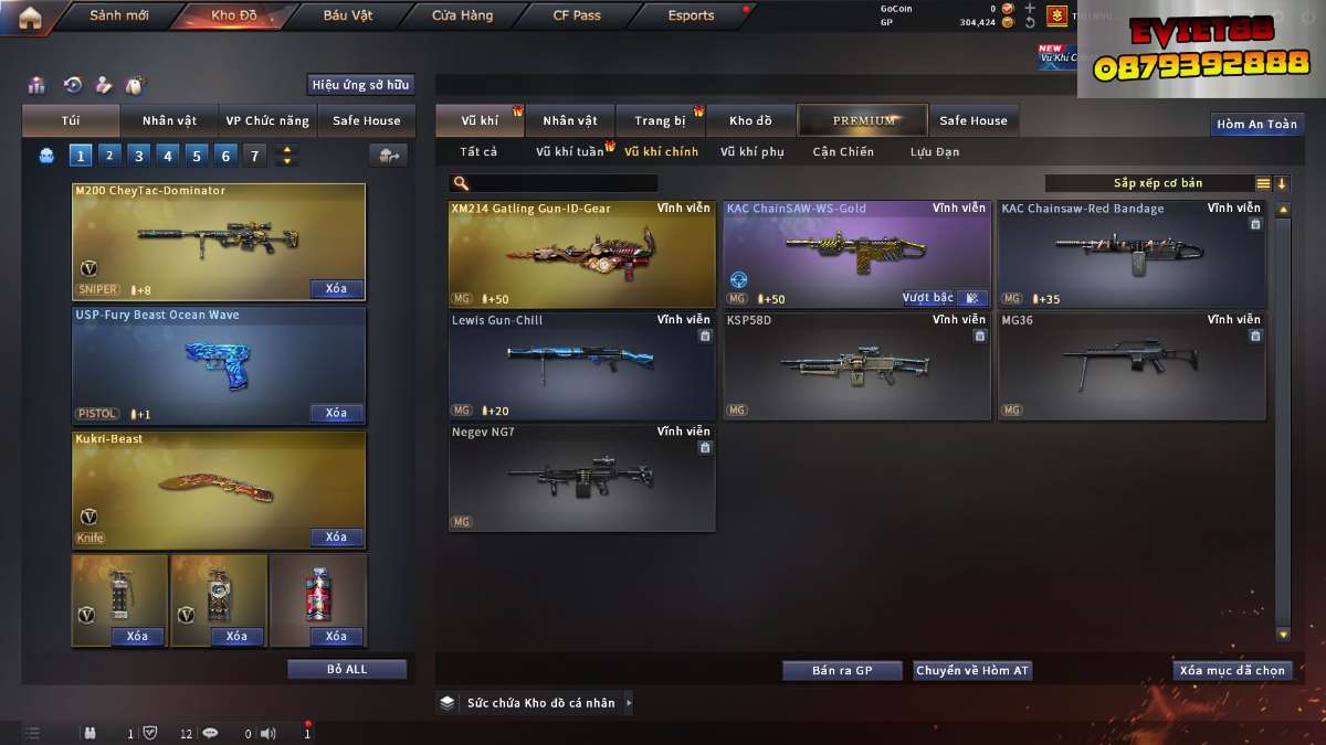 shop acc cf uy tin gia re